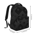 thumbnail image 2 of Haiem Black Poker Printed School Backpack,Casual Travel Lightweight Backpack,Durable Comfortable Multifunctional Backpack,Laptop Backpack, 2 of 5
