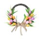 thumbnail image 2 of Corona de artificial con tulipanes, decoración para el hogar, puerta de entrada, aniversario, interior, exterior, sala de estar, balcón, Estilo C, 2 of 8