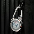 thumbnail image 6 of Happy Date Clip on Digital Carabiner Watch Backpack Fob Belt Waterproof and Shockproof Pocket Clip-on Quartz Watch Glow in The Dark with Compass Alarm Clock Date Week for Outdoor Sports, 6 of 8