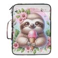 thumbnail image 2 of Haosy Accordion File Organizer Zipper Binder 500 Sheet 6-Tab Expanding File Folder Multi-Pocket 1.2 Inch 3 Ring Cute Sloth with Ice Cream, 2 of 7