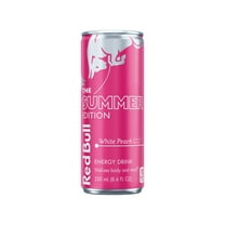 Red Bull Summer Edition Energy Drink,  White Peach,  8.4 fl.oz. Can,  80mg Caffeine
