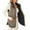 Khaki, variant on Womens Vests Outerwear Womens Ladies Winter Vests Sleeveless Fleece Jacket Zip Up Stand Collar Long Warm Drawstring Coat with Pockets Outerwear