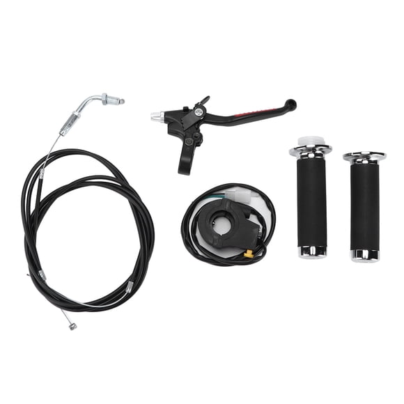 Mini Bike Parts, Stable Waterproof Throttle Handle Kit Standard Size For Engine Motorized Bicycle