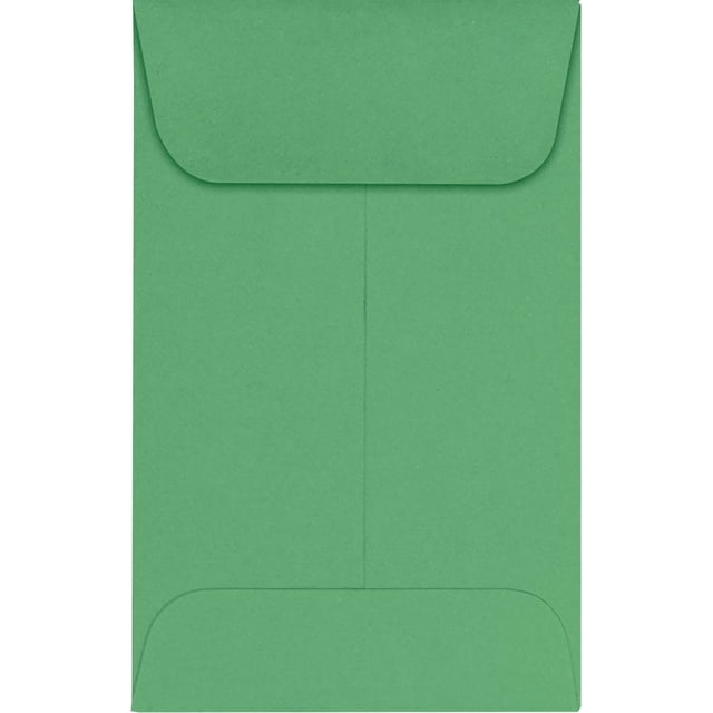 LUXPaper #1 Coin Envelopes | 2 1/4" x 3 1/2" | Holiday Green | 80lb. Text | 250 Qty
