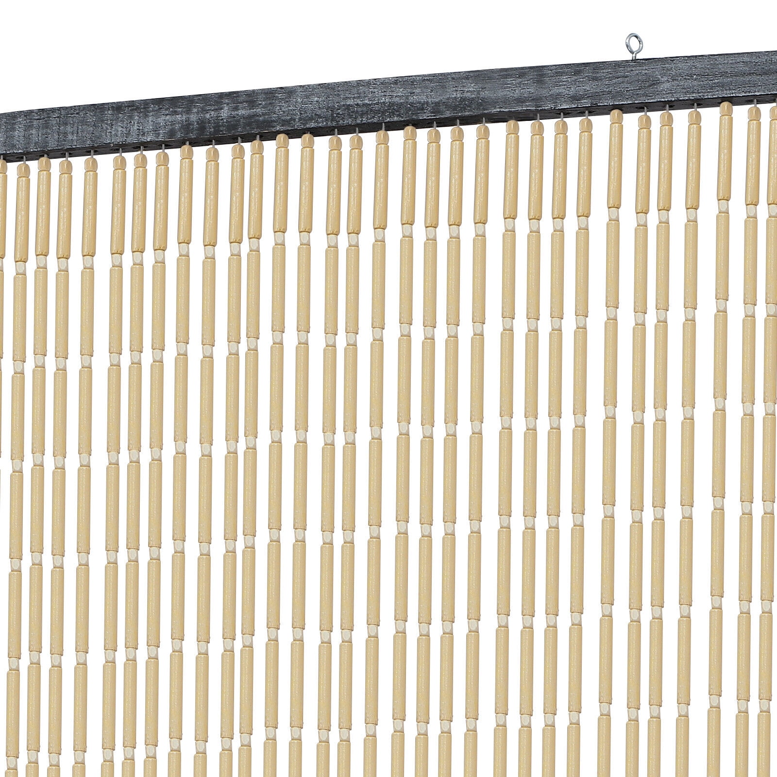25/60 Strands Retro String Door Curtain Wood Bamboo Beaded Curtain Room Divider Window Decor 78*35.5inch/70.87*35.43inch
