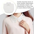 thumbnail image 3 of Decodeary Detachable False Collar Alt Clothing Sweater Versatile Half Shirts Round Collars for Apparel Clothes Accessories, 3 of 6
