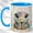 Blue, variant on Jeweled Turtle Coffee Mug, Fantasy Animal Mug, Ceramic 11 oz