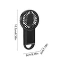 thumbnail image 4 of ICQOVD Portable Portable Usb Type Compact Rechargeable High-Speed Solar Powered Outdoor Portable Fan for Travel Outdoor Use, 4 of 6