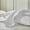 White, variant on Grey Quilted Grid Pillow Case,Standard Size 29.13x18.89in,Soft Textured Stitched Pillow Cover,Reusable Decorative Pillowcasefor Bedroom Guest Room Sofa Bed