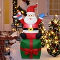 thumbnail image 4 of Muñeco de nieve inflable de juguete, decoración navideña bonita de muñeco de nieve para decoración de fiesta en el jardín de Navidad, 4 of 8