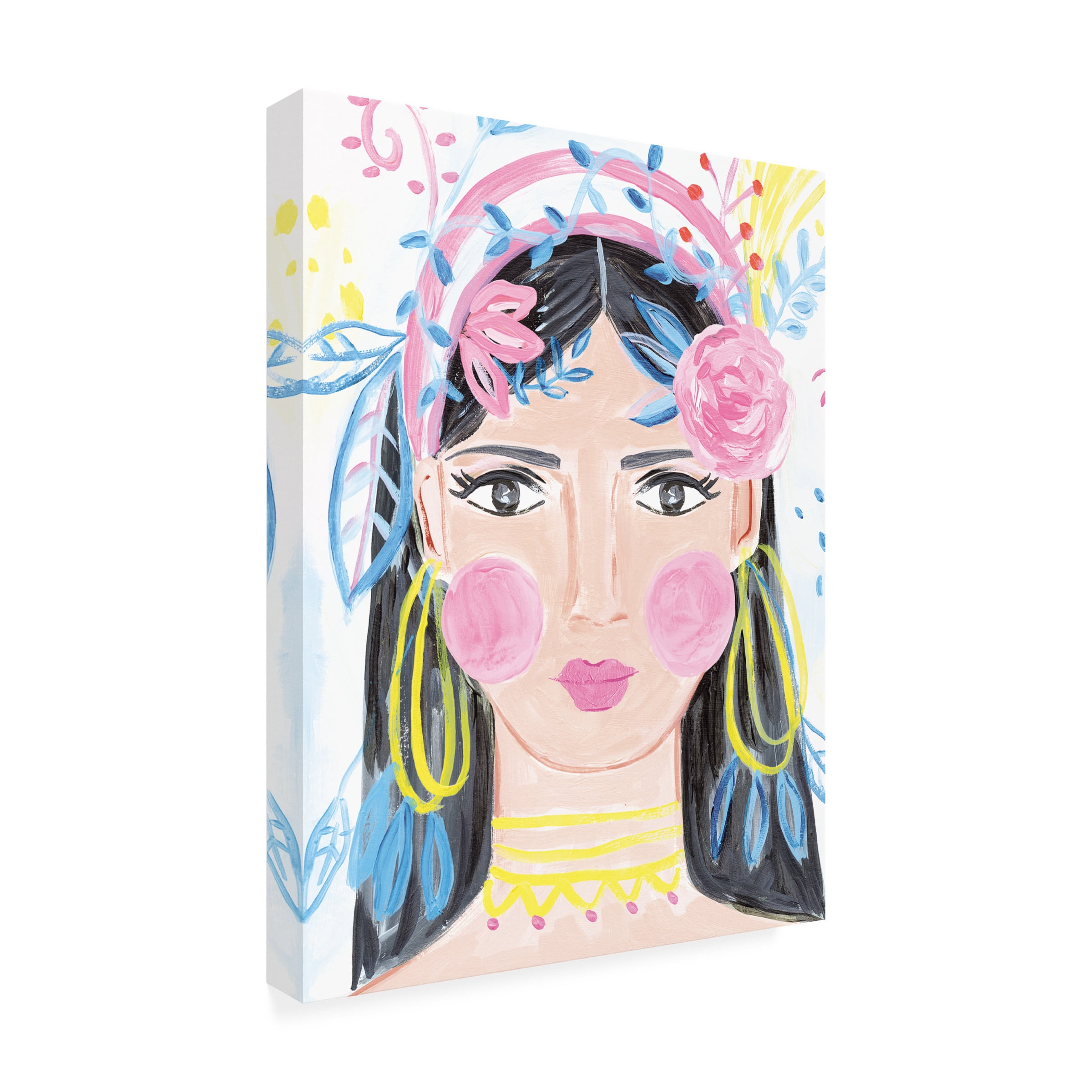 Farida Zaman 'Boho Lady III' Canvas Art