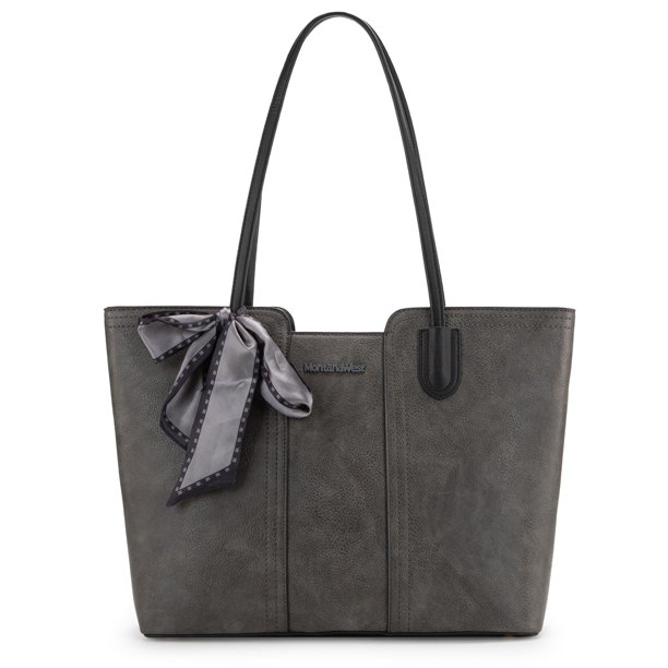 Tote Bag Montana West, monedero mediano con asa en la parte superior, gris