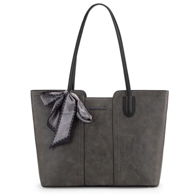 Tote Bag Montana West, monedero mediano con asa en la parte superior, gris