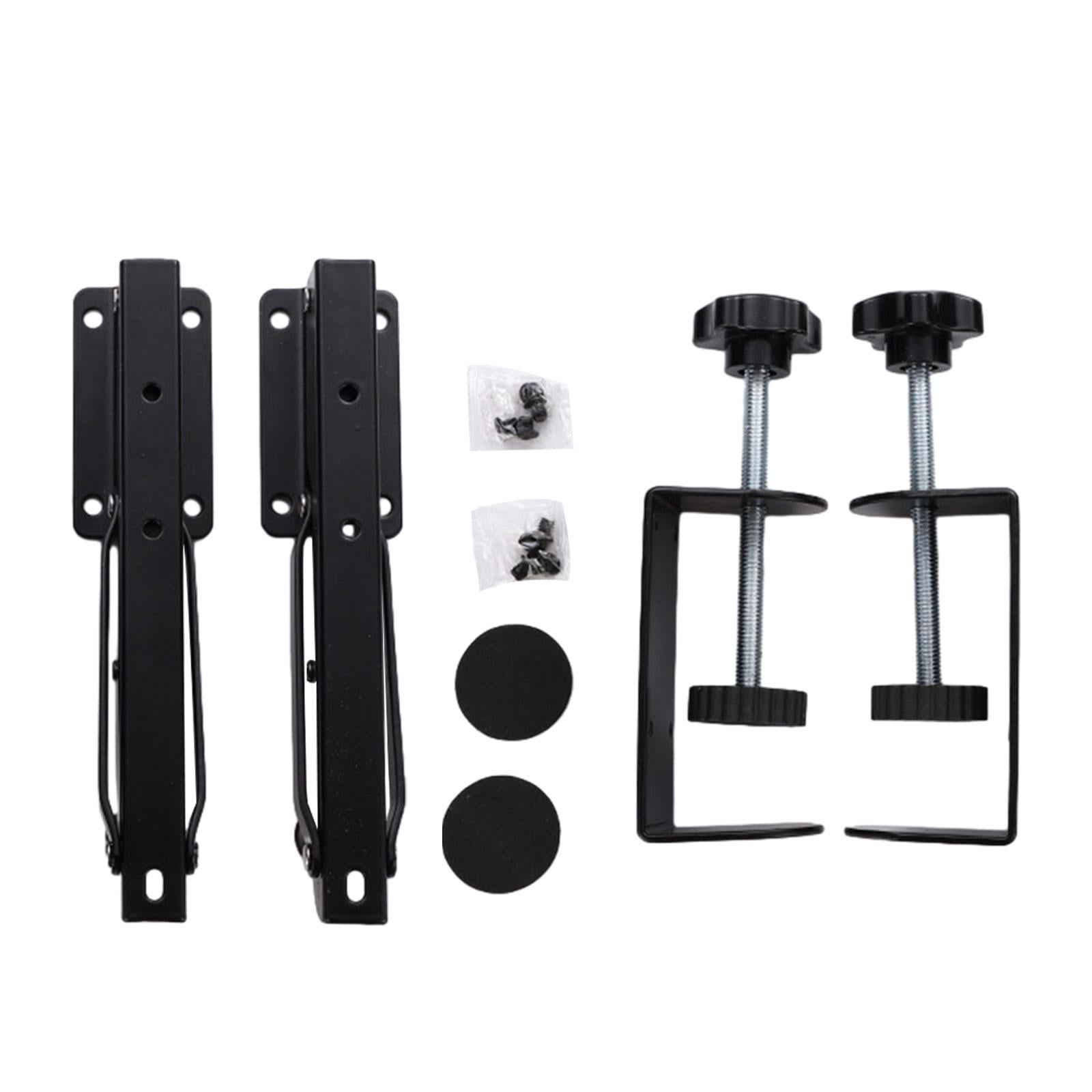 Rushawy Keyboard Tray Clamp Mount 0.5-9.5cm Adjustable Height Computer Drawer for Typing