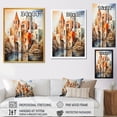 thumbnail image 4 of Designart "Cubist Religious Landscape Chapel Edition II" Spiritual Framed Wall Art - Cabin Yellow Church Living Room Framed Canvas Art, 4 of 6