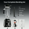 thumbnail image 4 of 1800 WP Blender for Smoothies, 30,000 RPM Smoothie Blenders for Kitchen, Ice Crushing & Frozen Fruit Countertop Smoothie Maker with 68oz BPA-Free Pitcher, Adjustment Speed Knob, Black, 4 of 10