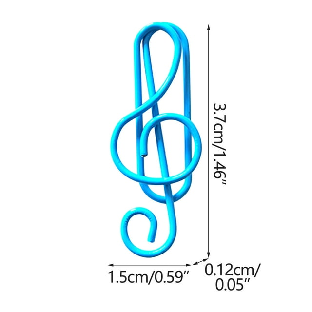 TIMIFIS Note Paper Clip Music Multicoloured Metal Paper Clips Color Note Paper Clip Creative Paper Clip Special-Shaped Paper Clip Office Supplies Paper Clip Tools&Home Improvement
