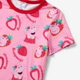 thumbnail image 5 of Peppa Pig Toddlers Girls Graphic Tee All-over Print Strawberry Short Sleeve T-shrits Tops Size 2T, 5 of 6