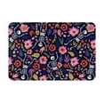 thumbnail image 2 of Uemuo Dancing Skeletons Floral Garden Printed Door Mat Indoor Doormat 16"x24",Front Back Door Mats Non Slip Entrance Rugs,Inside Doormats for Entryway, 2 of 9