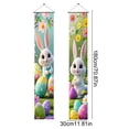 thumbnail image 3 of AURIGATE Easter Porch Door Banner 11.81x70.87in, Single Piece Polyester Easter Door Couplet with Bunny & Colorful Egg Design, Spring Easter Front Door Porch Decor for Home Holiday Party Supplies, 3 of 6