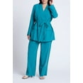 thumbnail image 3 of ELOQUII Women's Plus Size Tie Waist Soft Suiting Blazer, 3 of 3