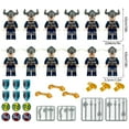 thumbnail image 2 of Medieval Warrior Army Minifigures Building Block Soldier Action Figure Christmas Gift Holiday Educational Toys Collection for Kids 12PCS Set B, 2 of 7