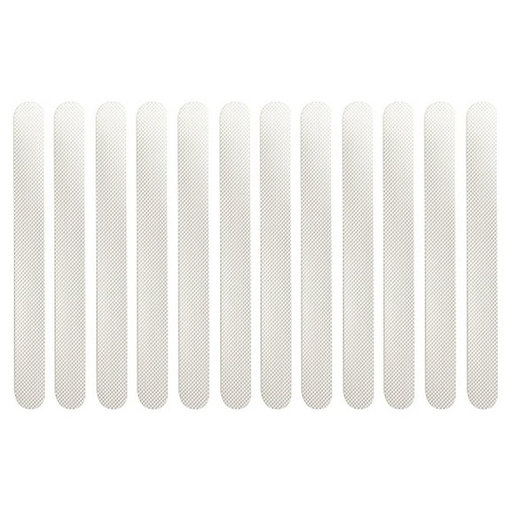 Opolski 1 Pack Textured Surface PEVA Bathtub Strip Non-slip Waterproof Strong Adhesive Shower Sticker for Bathroom