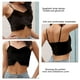 thumbnail image 4 of Camisetas sin mangas con tirantes finos para mujer, camisetas sin mangas con cuello en V y dobladillo de terciopelo ajustado a la moda para verano, 4 of 5