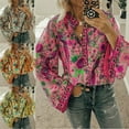 thumbnail image 3 of Hauts Amples à Manches Longues Boho Lantern pour Femmes, Tunique Hippie Gypsy, 3 of 4