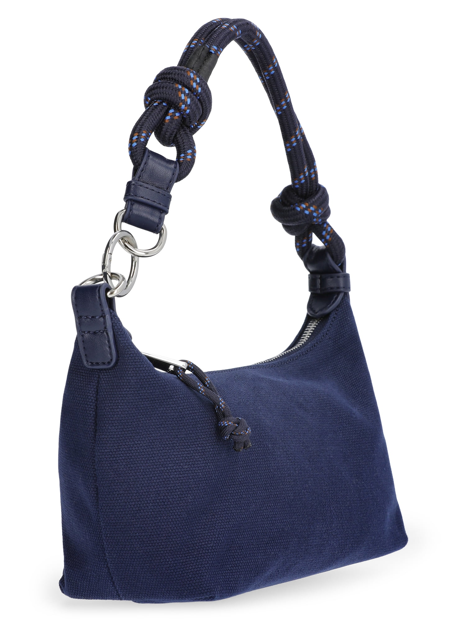 Free Assembly Women's Canvas Shoulder Bag, Navy