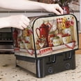 thumbnail image 2 of Warm and Sweet Kitchen Bread Maker Dust Cover, 2-Piece Toaster Dust Cover, Washable Creative Kitchen Small Appliance Dust Cover with Top hook, Suitable for Most Microwave Oven Toaster Oven Cover, 2 of 7
