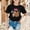 Black, variant on Girls Capybara Animal Graphic Tee Crewneck Short Sleeve Fun Character Shirt Summer Casual Everyday T-Shirt Playwear Fashion Tops
