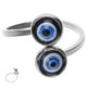 thumbnail image 1 of Anillo de dedo del ojo malvado anillo de banda abierta anillo gótico joyería vintage para mujeres chicas, 1 of 5