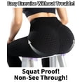 thumbnail image 3 of QRIC Women's High Waist Yoga Pants Tummy Control Slimming Textured Scrunch Booty Leggings for Workout, 3 of 7