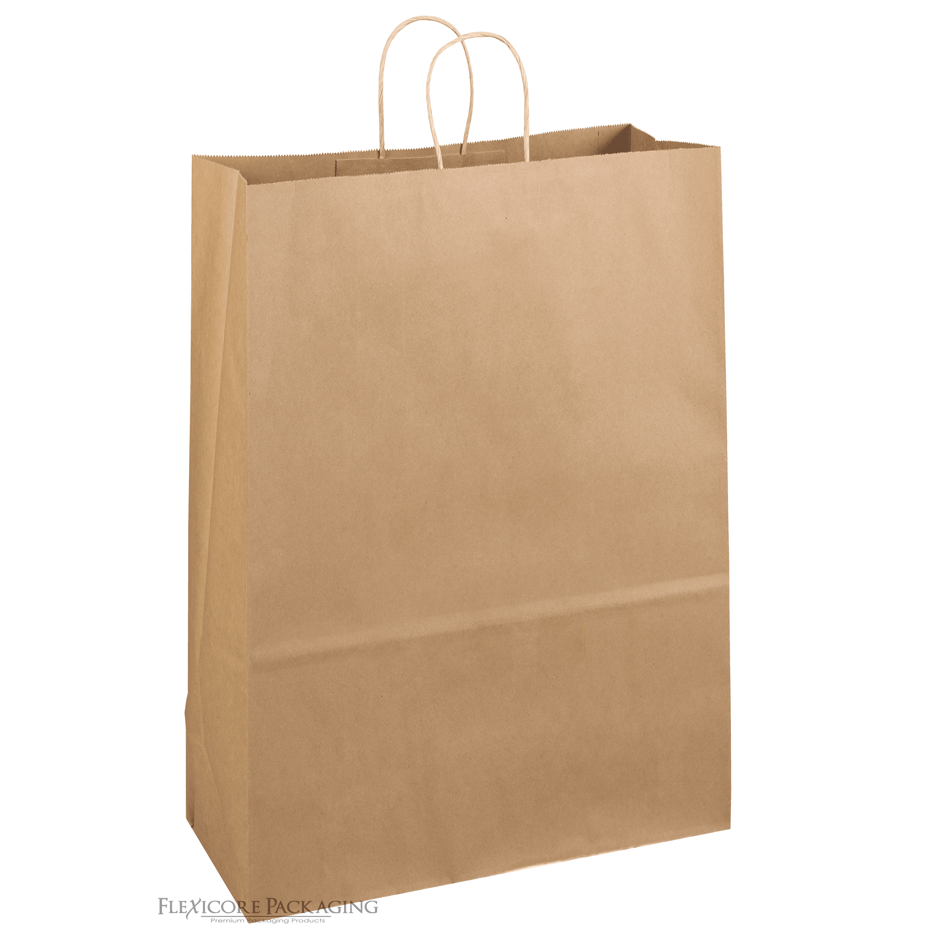 Duro SHOP13-50PK 50 Paper Retail Shopping Bags Kraft with Rope Handles