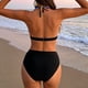 thumbnail image 4 of Traje de baño de dos piezas para mujer, tankini, estampado de hojas, bikini dividido, traje de baño de dos piezas para mujer, tankinis, trajes de baño de 2 piezas para mujer, trajes de baño para mujer, 4 of 4