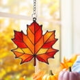 thumbnail image 6 of Maple Leaf Fall Ornaments, 3.14 Inch Colorful Window Hanging Decorations, Home Wall Decor for Indoor Outdoor Use, 6 of 6