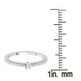 thumbnail image 3 of Sterling Silver with Natural White Diamond Stackable Band Ring, 3 of 3