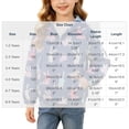 thumbnail image 3 of Edvintorg Kids Jackets Girls Long Sleeve Fall Winter Outdoor Casual Hoodies Windbreaker Children's Outerwear with Zipper 1-9 Years, 3 of 9