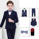 thumbnail image 3 of Conjunto de 3 piezas de chaleco y pantalón blanco para niños, traje para bautismo, boda, graduación, vestido elegante para bebés y adolescentes, disfraz de fiesta, 3 of 5