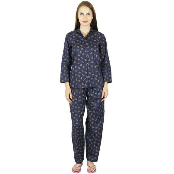 Bimba Cotton Night Wear Pajama Set Long Sleeve Shirt & Pyjamas- Gingerbread Man Print