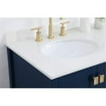 thumbnail image 4 of 36 inch Single Bathroom Vanity in Blue with Backsplash, 4 of 8