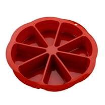 8-Triangle Round Silicone Cake Pan Tins Muffin Pizza Pastry Baking Tray Mould κ A8E2