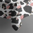 thumbnail image 6 of White Cow Black Spot Pattern Rectangle Tablecloth 60"x120",Waterproof Polyester Rectangle Table Cloth, Wipeable Spillproof Polyester Tablecloth for Dining, Camping, Indoor and Outdoor, 6 of 6
