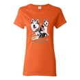 thumbnail image 2 of Wild Bobby, If It's Not an Alaskan Malamute It's Just a Dog Gift, Women Graphic Tee, Orange, 3X-Large, 2 of 4