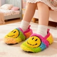 thumbnail image 5 of Smile Face Slippers Kids Cute Toddler House Slippers for Boys Girls Soft Non-Slip Home Shoes Warm Cozy Socks, 5 of 7
