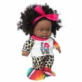 thumbnail image 3 of Toy HUOGUO, pelo rizado, negro, africano, negro, negro, para bebé, 30 cm, 3 of 5