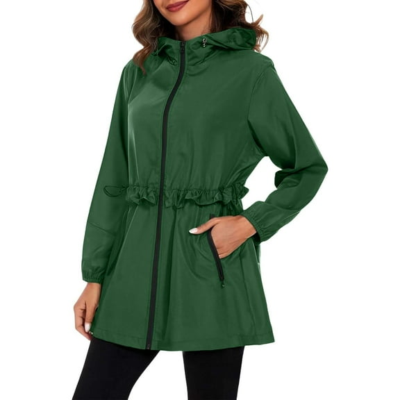 Women's Lightweight Hooded Anorak Jacket Windbreaker For Outdoor Sports And Casual Wear All Season Comfort