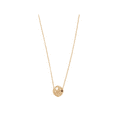 thumbnail image 2 of Women's Welry 1/10 cttw Diamond Ball Pendant Necklace in 10kt Yellow Gold, 17", 2 of 7