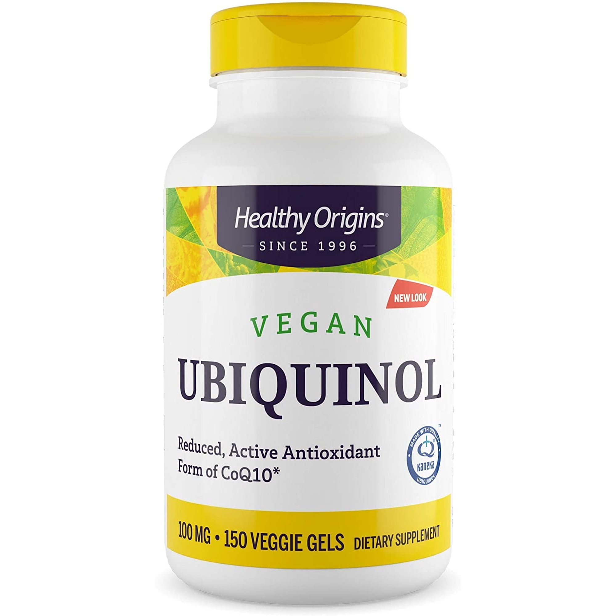 Healthy Origins Ubiquinol 100 mg (Vegan Formula, Kaneka QH, Non-GMO, Gluten Free, Heart Support, Energy Support), 150 Veggie Gels